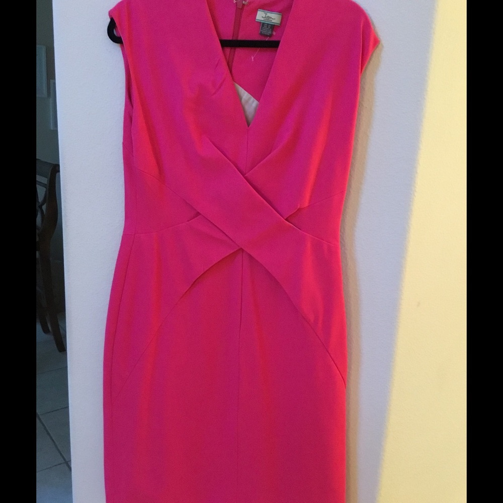 Issa London Fuchsia Pink Midi Dress